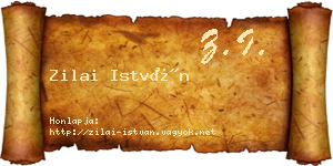 Zilai István névjegykártya